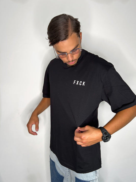 TEE SHIRT F*CK NOIR