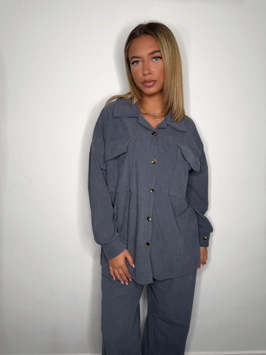 ENSEMBLE CHEMISE VELOUR