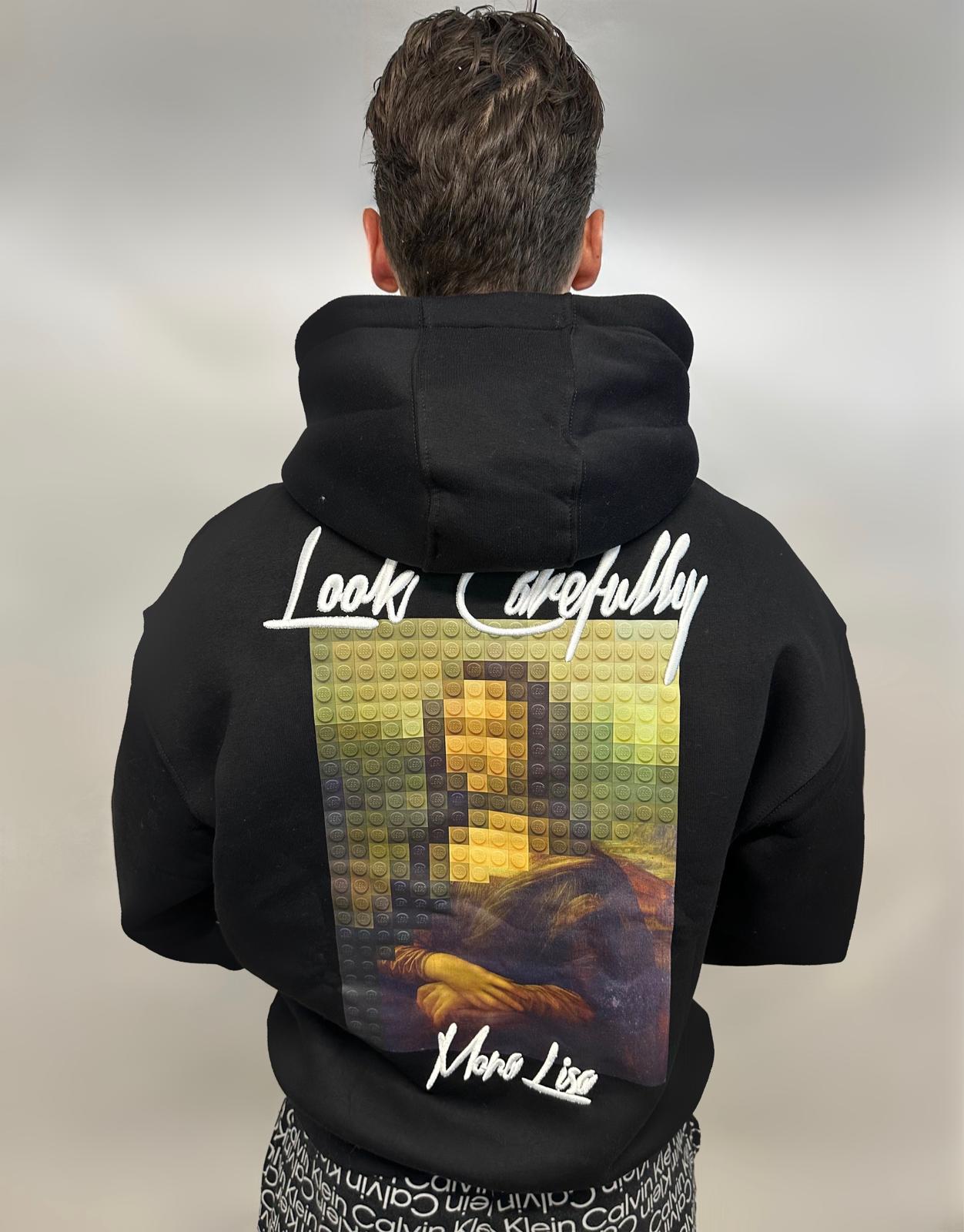 Pull à capuche Mona Lisa Noir