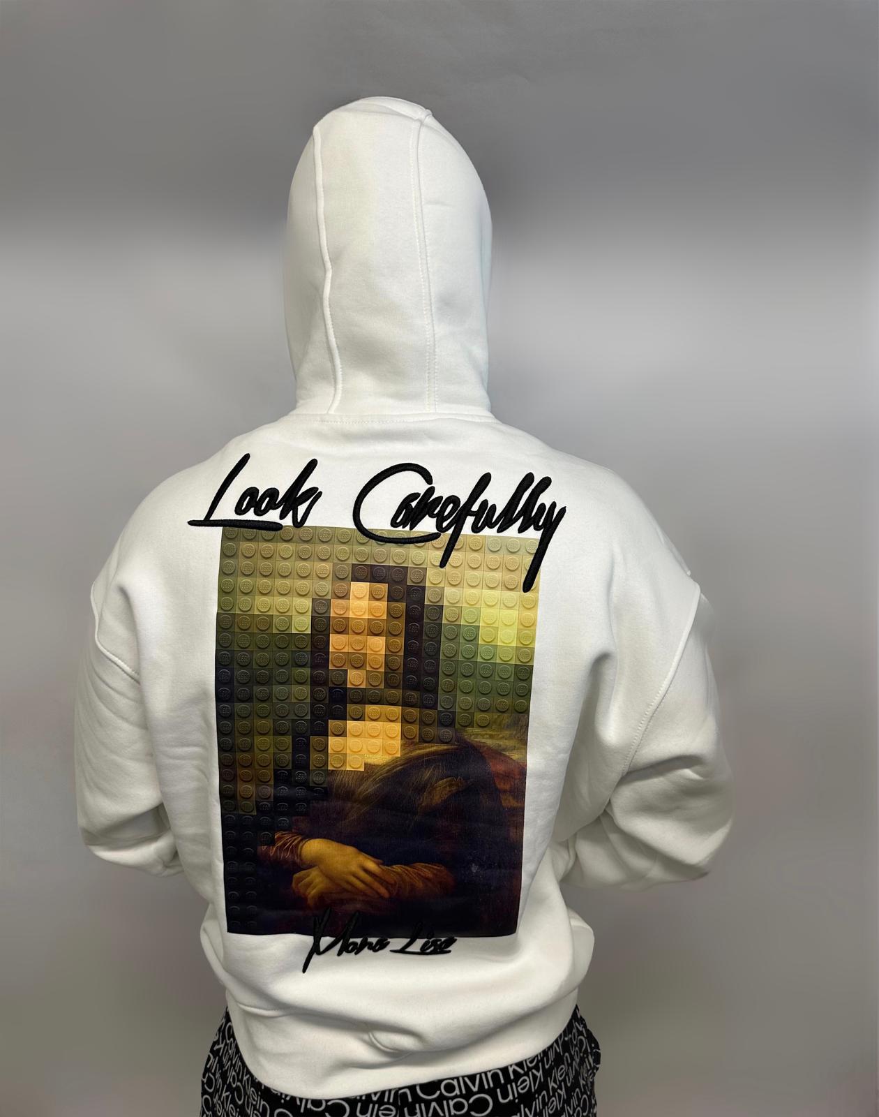 Pull à capuche Mona Lisa Blanc