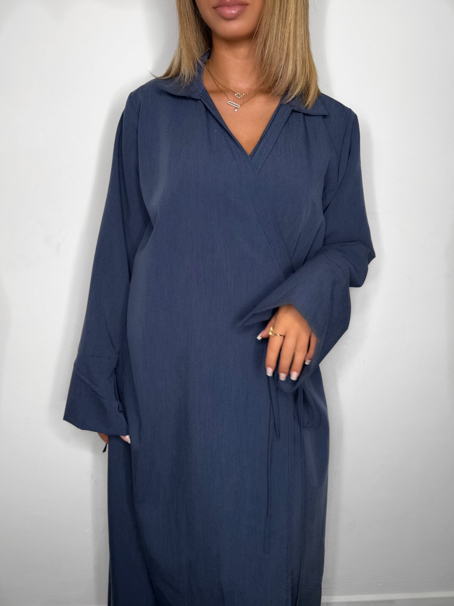 ROBE KIMONO BLEU