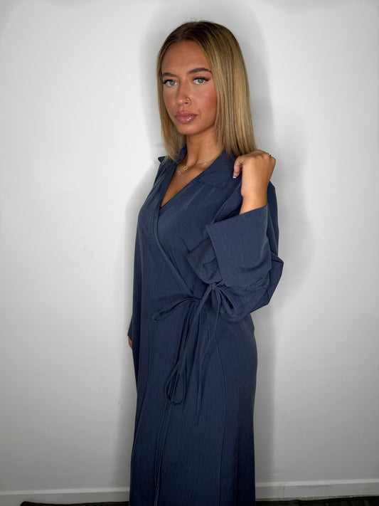 ROBE KIMONO BLEU