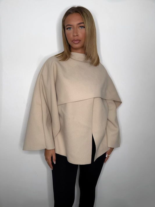 VESTE ECHARPE BEIGE