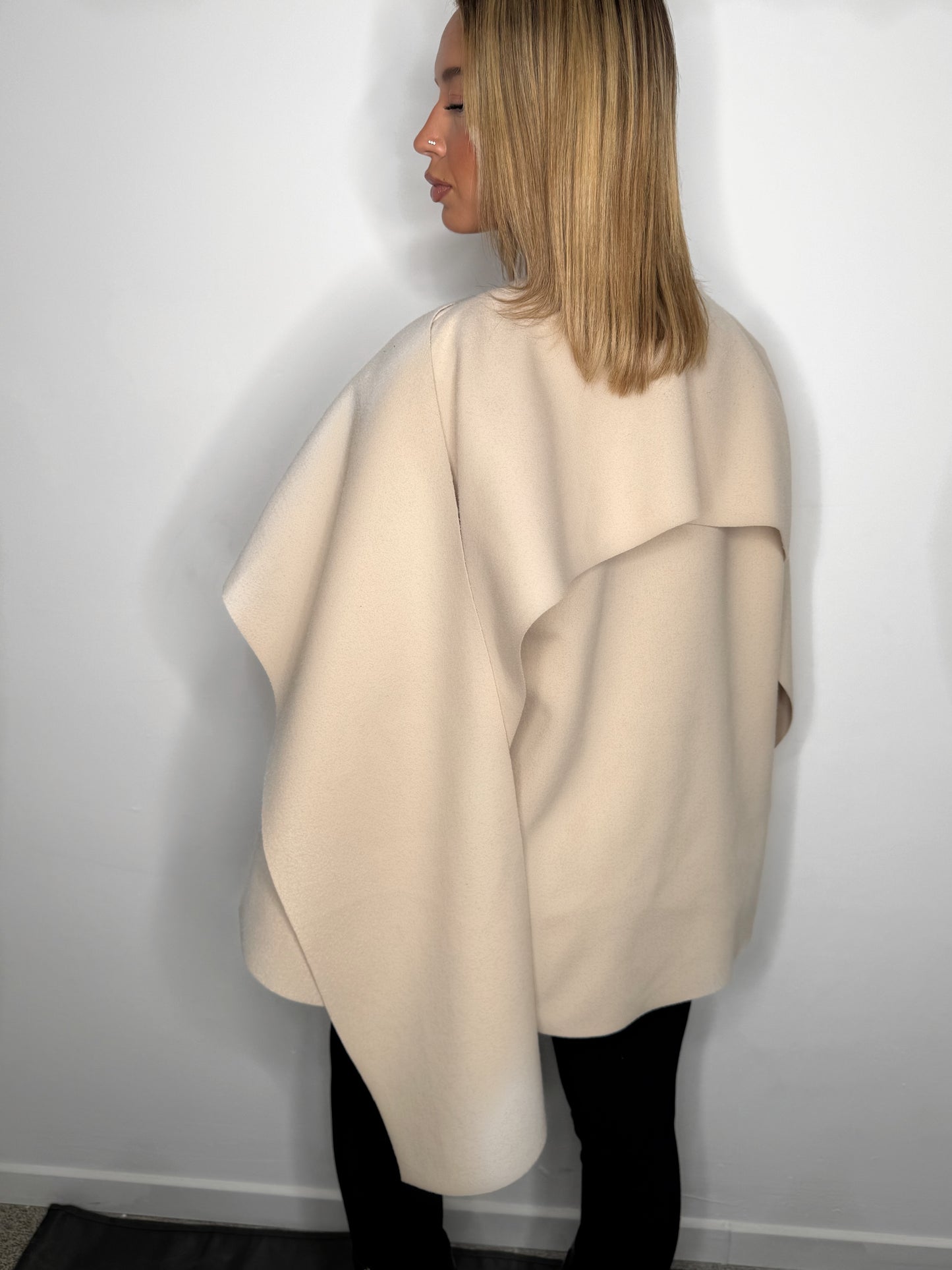 VESTE ECHARPE BEIGE