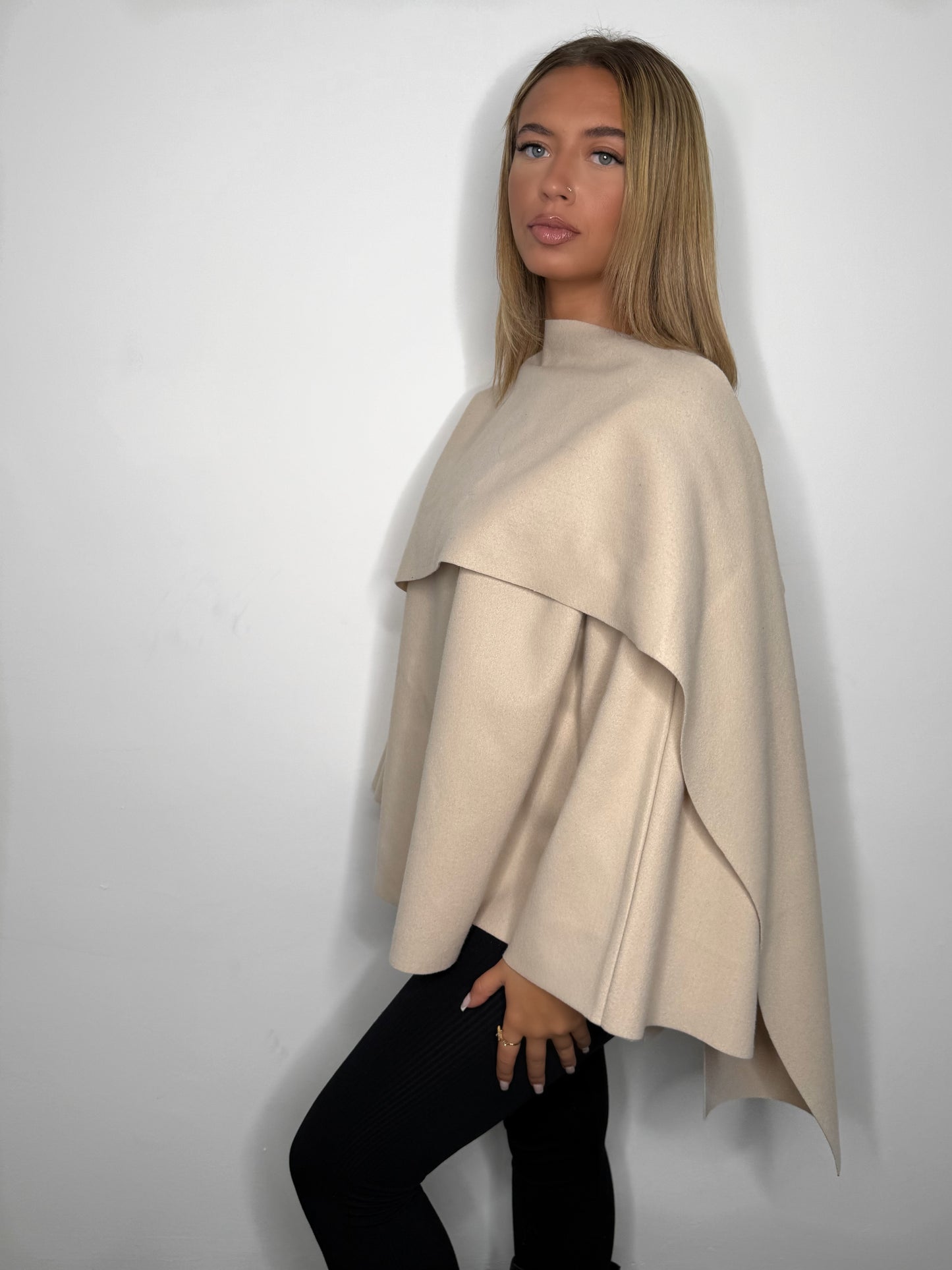 VESTE ECHARPE BEIGE