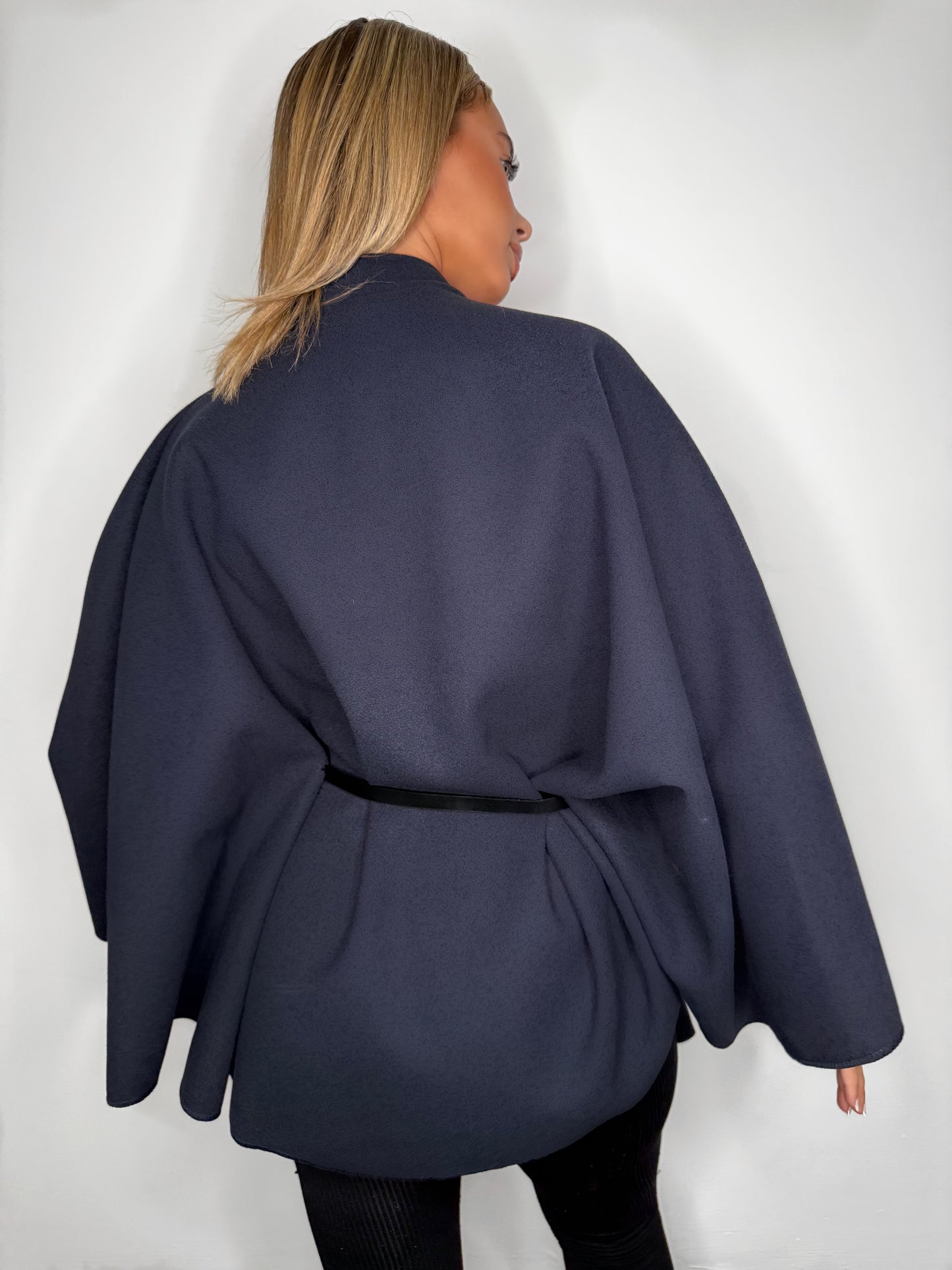 VESTE PONCHO NOIR