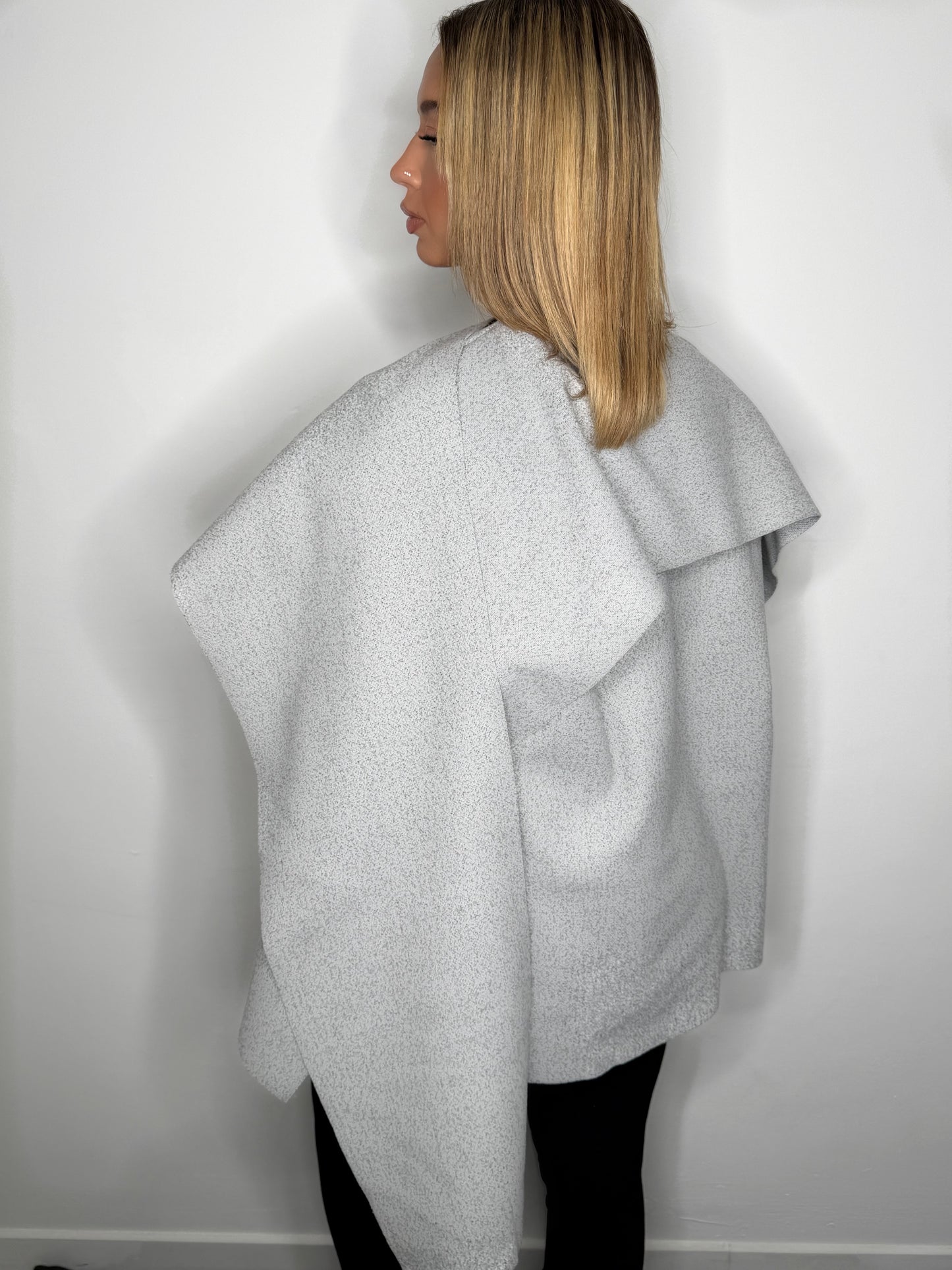 VESTE ECHARPE GRISE