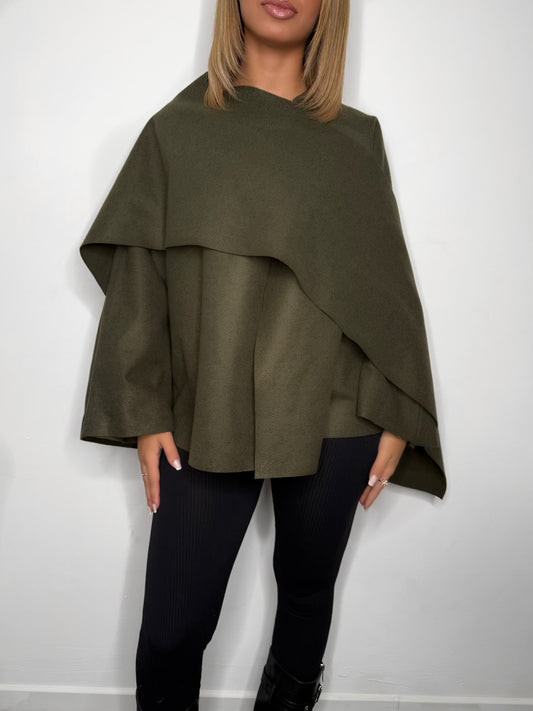 VESTE ECHARPE KAKI