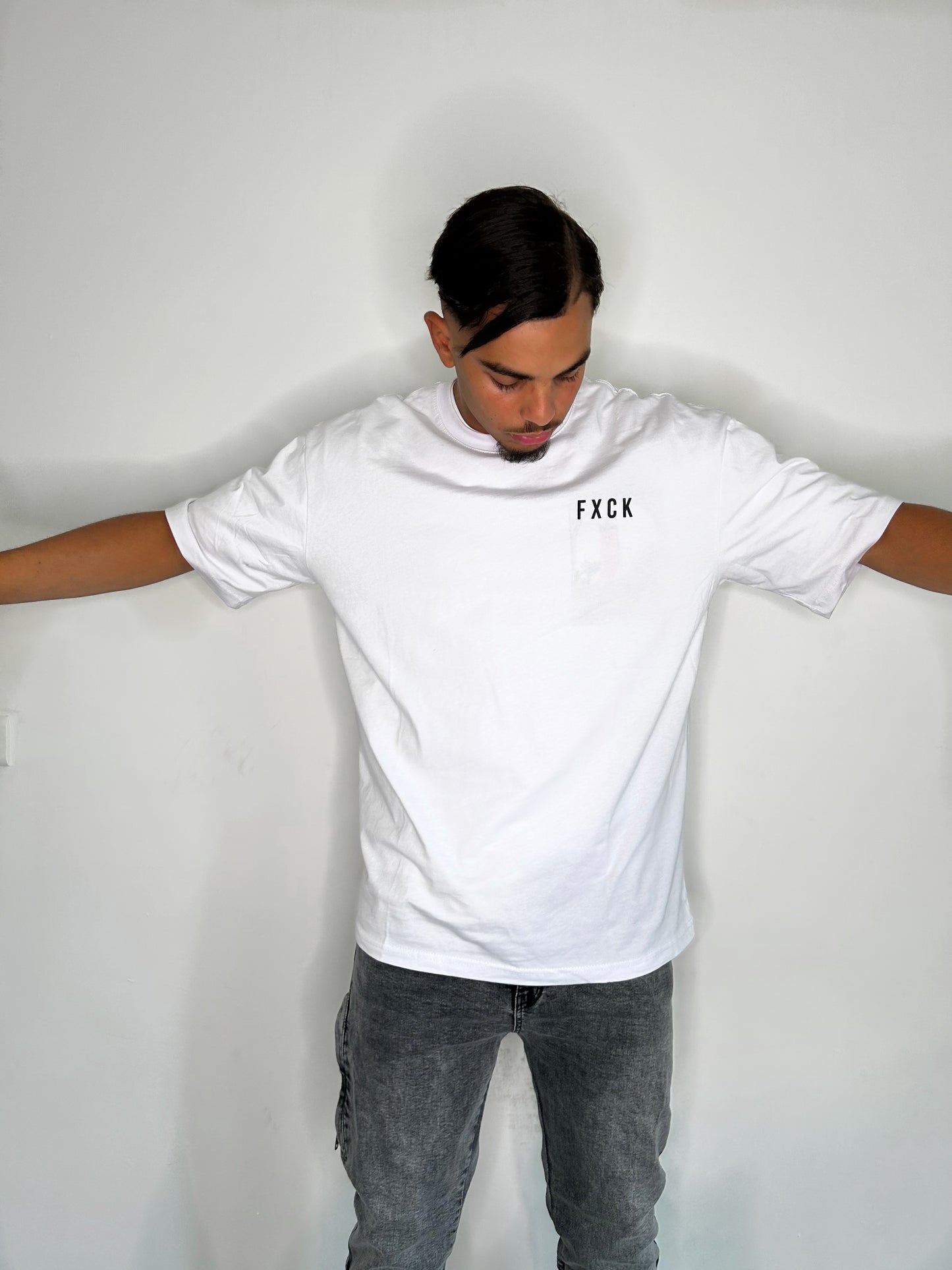 TEE SHIRT F*CK BLANC